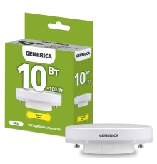 IEK LL-T80-10-230-30-GX53-G Лампа LED T80 таблетка 10Вт 230В 3000К GX53 GENERICA