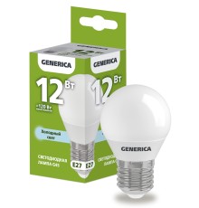 IEK LL-G45-12-230-65-E27-G Лампа LED G45 шар 12Вт 230В 6500К E27 GENERICA