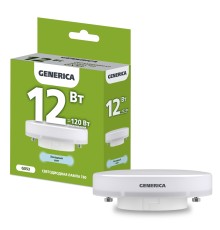 IEK LL-T80-12-230-65-GX53-G Лампа LED T80 таблетка 12Вт 230В 6500К GX53 GENERICA