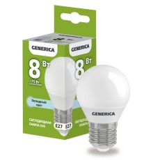 IEK LL-G45-08-230-65-E27-G Лампа LED G45 шар 8Вт 230В 6500К E27 GENERICA