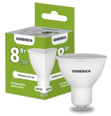 IEK LL-PAR16-08-230-40-GU10-G Лампа LED PAR16 софит 8Вт 230В 4000К GU10 GENERICA