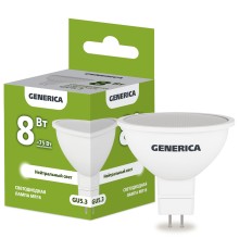 IEK LL-MR16-08-230-40-GU5-G Лампа LED MR16 софит 8Вт 230В 4000К GU5.3 GENERICA