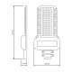 Светильник светодиодный уличный консольный LED ДКУ 150 Вт 18000 Лм 5000К IP65 120-260 В КСС Ш 535х260х64 мм Qplus Gauss Gauss 629535315