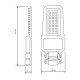 Светильник светодиодный уличный консольный LED ДКУ 100 Вт 12000 Лм 5000К IP65 120-260 В КСС Ш 455х180х49 мм Qplus Gauss Gauss 629535300
