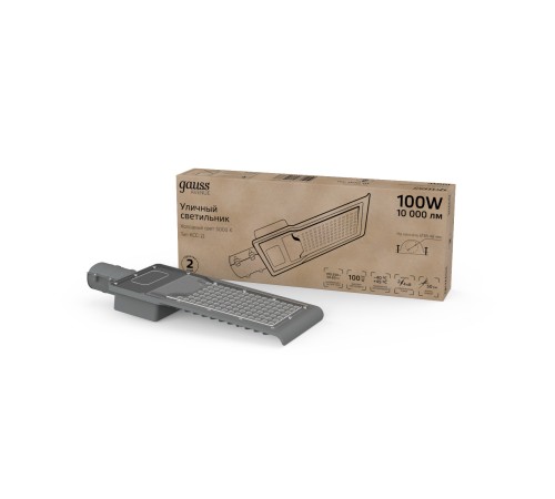 Светильник консольный Gauss 629536300 100Вт ламп.:100шт черный