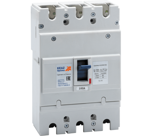 Выключатель автоматический OptiMat E250N160-УХЛ3 | 230653 | КЭАЗ