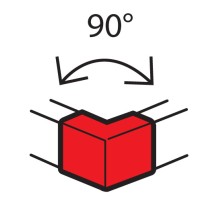 Legrand 638012 Внешний неизменяемый угол 90° - для кабель-каналов Metra 100x50