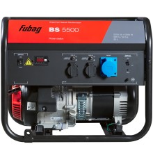 FUBAG BS 5500 Электростанция бензиновая [641689] { 5.5 кВа/5.0 кВт, 230 В, 420 объем см3, 8,0/10,9 кВт, л.с., 78 дБ 7м, Время работы 3/4 нагрузки 9.8ч, 25 л бак, 73.3 кг}