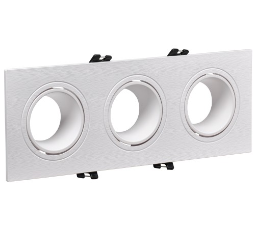 LIGHTING Светильник 4103 встраиваемый под лампу 3хMR16 квадрат пластиковый белый IEK LIGHTING Светильник 4103 встраиваемый под лампу 3хMR16 квадрат пластиковый белый IEK