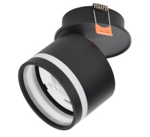 LIGHTING Светильник 4033 встраиваемый поворотный под лампу GX53 черный IEK