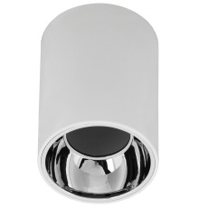 LIGHTING Светильник 4111 накладной потолочный под лампу GU10 белый/хром пластик IEK