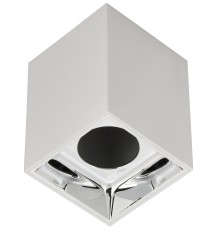 LIGHTING Светильник 4112 накладной потолочный под лампу GU10 белый/хром пластик IEK