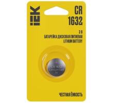 Элемент питания дисковый литиевый CR1632 (блист.1шт) IEK ABT-CR1632-OP-L01