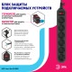 Эра Б0037263 Сетевой фильтр USF-6es-3m-B-BOX базовая защита, с/з, с выкл, 6гн, 3м, ПВС, 10А, черный