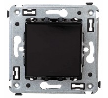 Выключатель одноклавишный в стену, "Avanti", "Черный квадрат" DKC 4402103