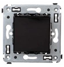 Выключатель одноклавишный в стену, "Avanti", "Черный квадрат" DKC 4402103