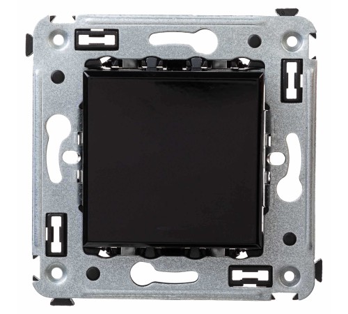 Выключатель одноклавишный в стену, "Avanti", "Черный квадрат" DKC 4402103