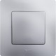 Выключатель одноклавишный, автоматические клеммы, Etika, 10AX, 250В~, алюминий Legrand 672401