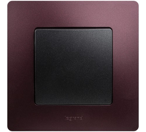 Выключатель одноклавишный, автоматические клеммы, Etika, 10AX, 250В~, антрацит Legrand 672601