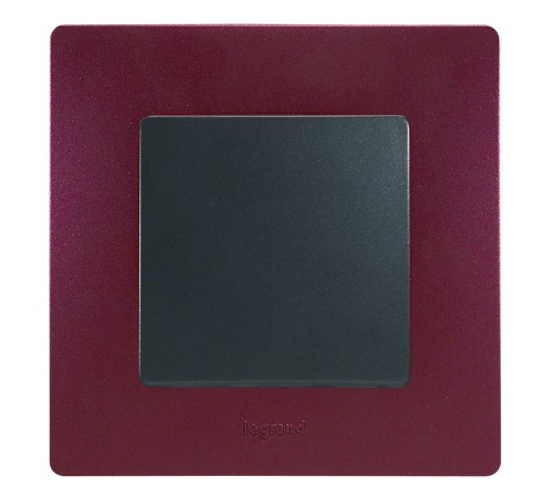 Выключатель одноклавишный, автоматические клеммы, Etika, 10AX, 250В~, антрацит Legrand 672601