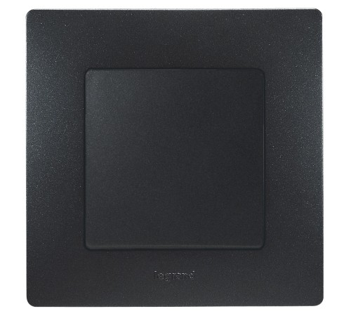 Выключатель одноклавишный, автоматические клеммы, Etika, 10AX, 250В~, антрацит Legrand 672601