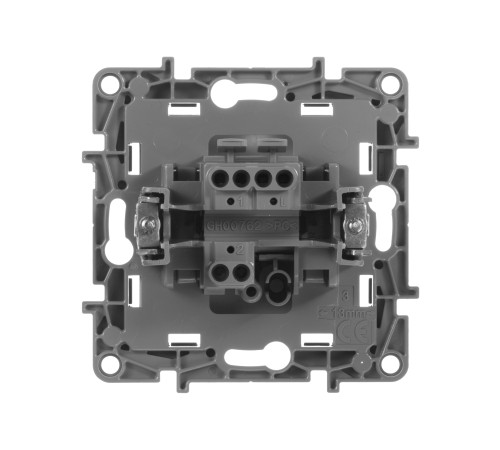 Выключатель одноклавишный, автоматические клеммы, Etika, 10AX, 250В~, антрацит Legrand 672601