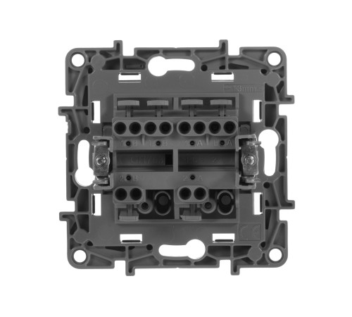 ETIKA Переключатель 2клавишный 10AX, антрацит Legrand 672612