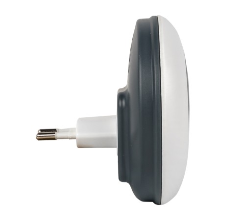 Звонок беспр. в розетку Powerself (230В, бел.-сер. 51 мелод. с индик. 4 ур.)