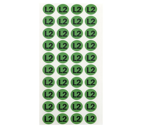 Наклейка "L2" d20мм PROxima EKF an-2-15-1