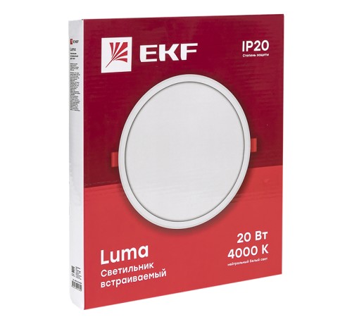 EKF DLL-1009-20-4000 Светильник встраиваемый светодиодный ДВО 1009 20Вт 4000K IP20 Basic EKF DLL-1009-20-4000 Светильник встраиваемый светодиодный ДВО 1009 20Вт 4000K IP20 Basic