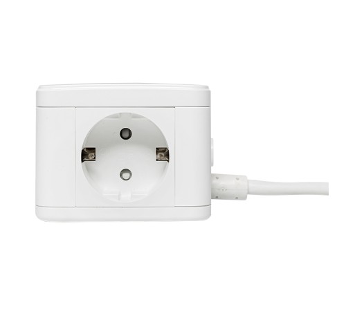 Удлинитель Куб 2 гнезда 3USB 2,4А+зарядное        устройство 1,3 метра 1мм2