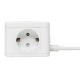 Удлинитель Куб 2 гнезда 3USB 2,4А+зарядное        устройство 1,3 метра 1мм2