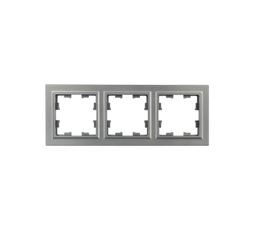 IEK BR-M32-K46 BRITE Рамка 3-мест. РУ-3-БрС сталь IEK BR-M32-K46 BRITE Рамка 3-мест. РУ-3-БрС сталь