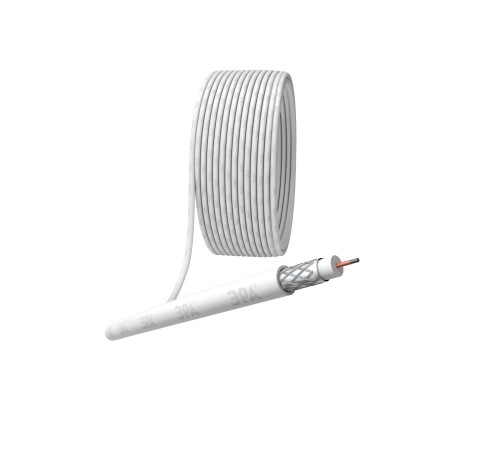 Кабель коаксиальный RG-6U CCS/оплетка Al 48проц. PVC Simple 75Ом бел. (м) Эра Б0044596 Кабель коаксиальный RG-6U CCS/оплетка Al 48проц. PVC Simple 75Ом бел. (м) Эра Б0044596