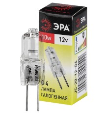 Лампа накаливания галогенная G4-JC-10W-12V (галоген, капсула, 10Вт, нейтр, G4) (100/1000/35000)