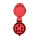 EKF ps-214-16-380 Розетка переносная 214 3Р+РЕ 16А 380В IP44 EKF PROxima