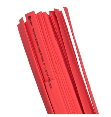 Трубка термоусаживаемая ТУТ нг 12/6 красная в отрезках по 1м PROxima