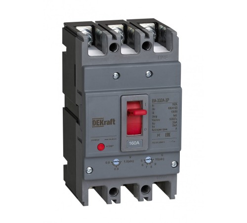 Выключатель автоматический 3п 125А 35кА ВА-332А DEKraft 28107DEK