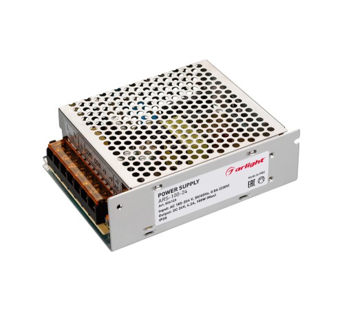 Блок питания ARS-100-24 (24V, 4.2A, 100W) (ARL, IP20 Сетка, 2 года)