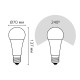 GAUSS 73239 Светодиодная лампа LED Elementary A67 30W E27 2390lm 6500K 1/10/50 0