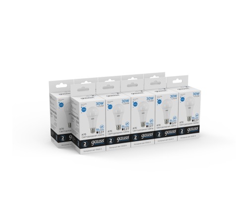 GAUSS 73239 Светодиодная лампа LED Elementary A67 30W E27 2390lm 6500K 1/10/50 0 GAUSS 73239 Светодиодная лампа LED Elementary A67 30W E27 2390lm 6500K 1/10/50 0