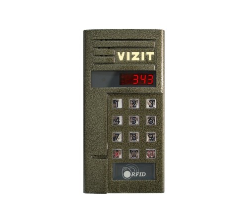 Блок вызова аудиодомофона (вызывная панель) до 200 абонентов со считывателем ключей RF VIZIT БВД-343R