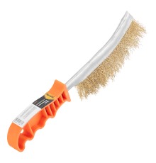 Щетка металлическая с пластмассовой ручкой