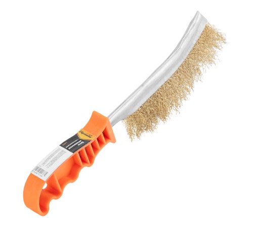 Щетка металлическая с пластмассовой ручкой