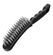 Щетка 6-рядная металлическая с пластмассовой ручкой