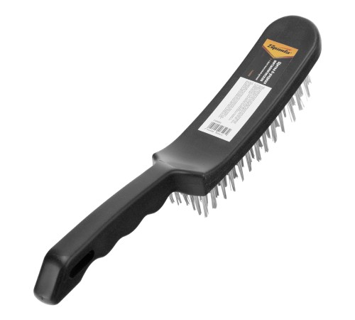 Щетка 6-рядная металлическая с пластмассовой ручкой