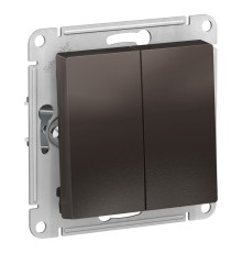 Systeme electric ATN000651 ATLASDESIGN 2-клавишный ВЫКЛЮЧАТЕЛЬ, сх.5, 10АХ, механизм, МОККО