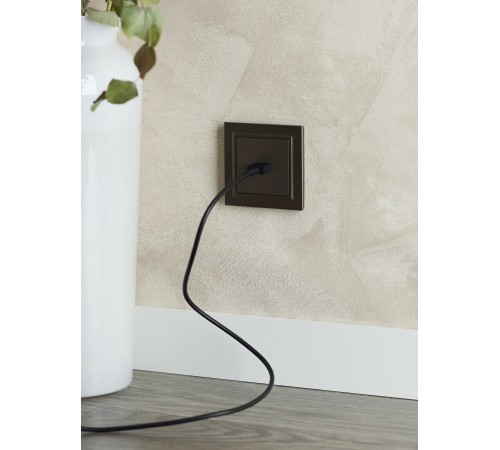 BRITE Розетка HDMI РHDMI-0-БрТБ темная бронза