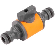 Переходник двухкомпонентный с запорным клапаном