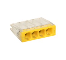 EKF plc-smk-2273-244 Строительно-монтажная клемма СМК 2273-244 (с пастой) 4 отверстия 0,5-2.5мм2 EKF PROxima